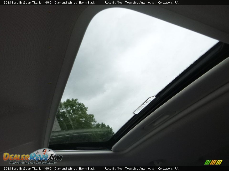 2019 Ford EcoSport Titanium 4WD Diamond White / Ebony Black Photo #15