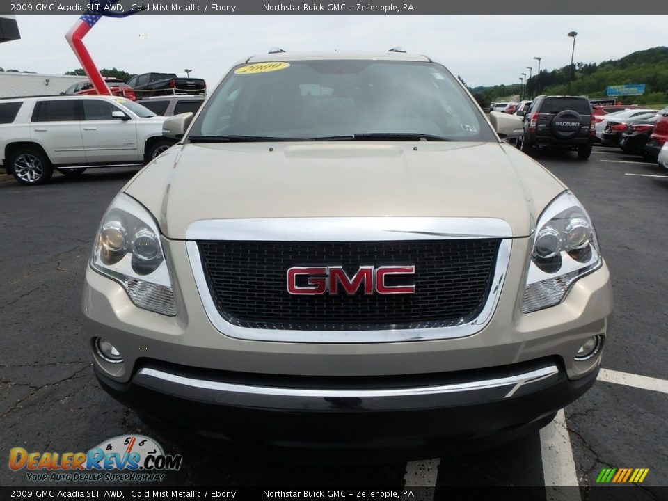 2009 GMC Acadia SLT AWD Gold Mist Metallic / Ebony Photo #3