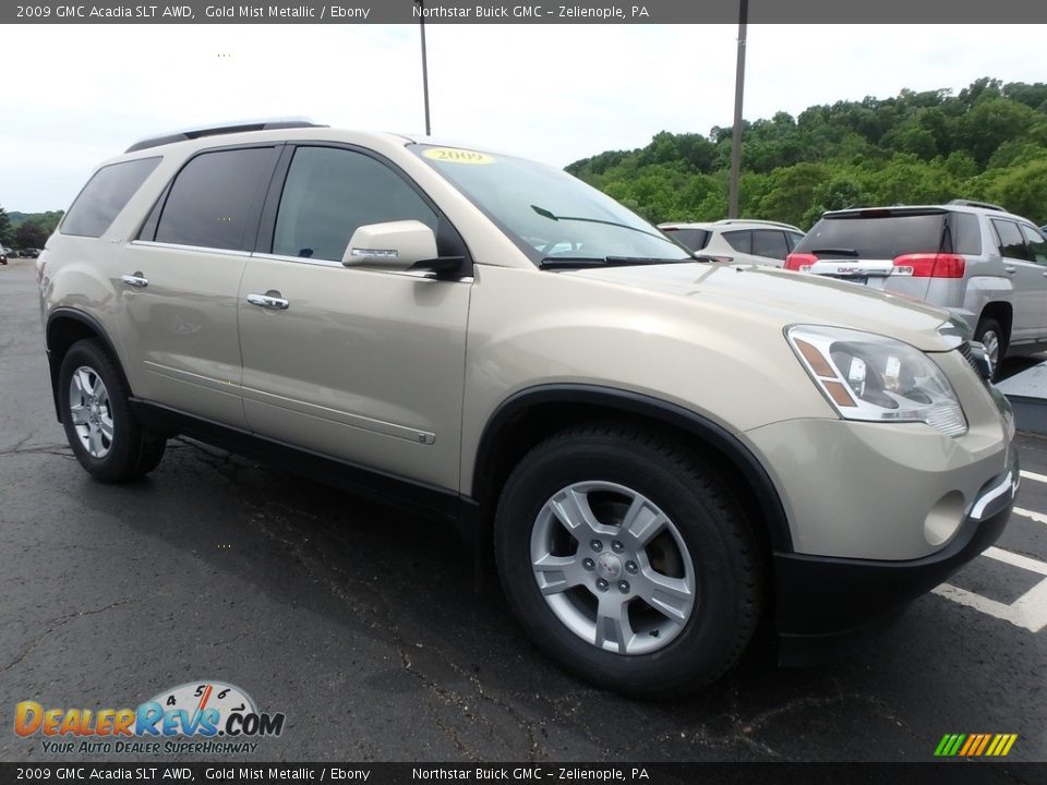 2009 GMC Acadia SLT AWD Gold Mist Metallic / Ebony Photo #4