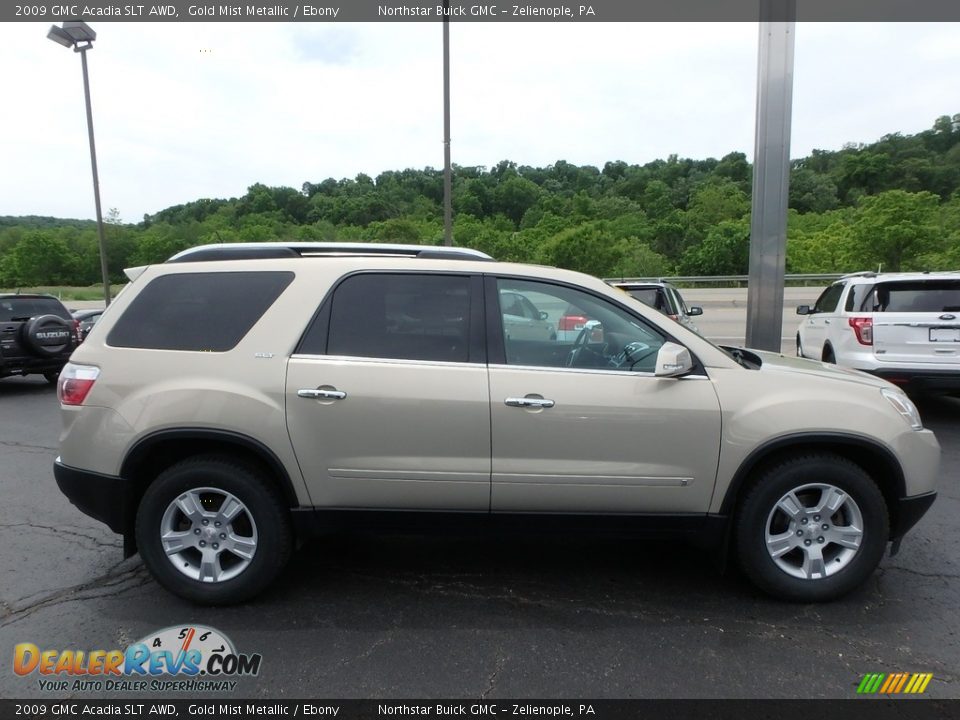 2009 GMC Acadia SLT AWD Gold Mist Metallic / Ebony Photo #5