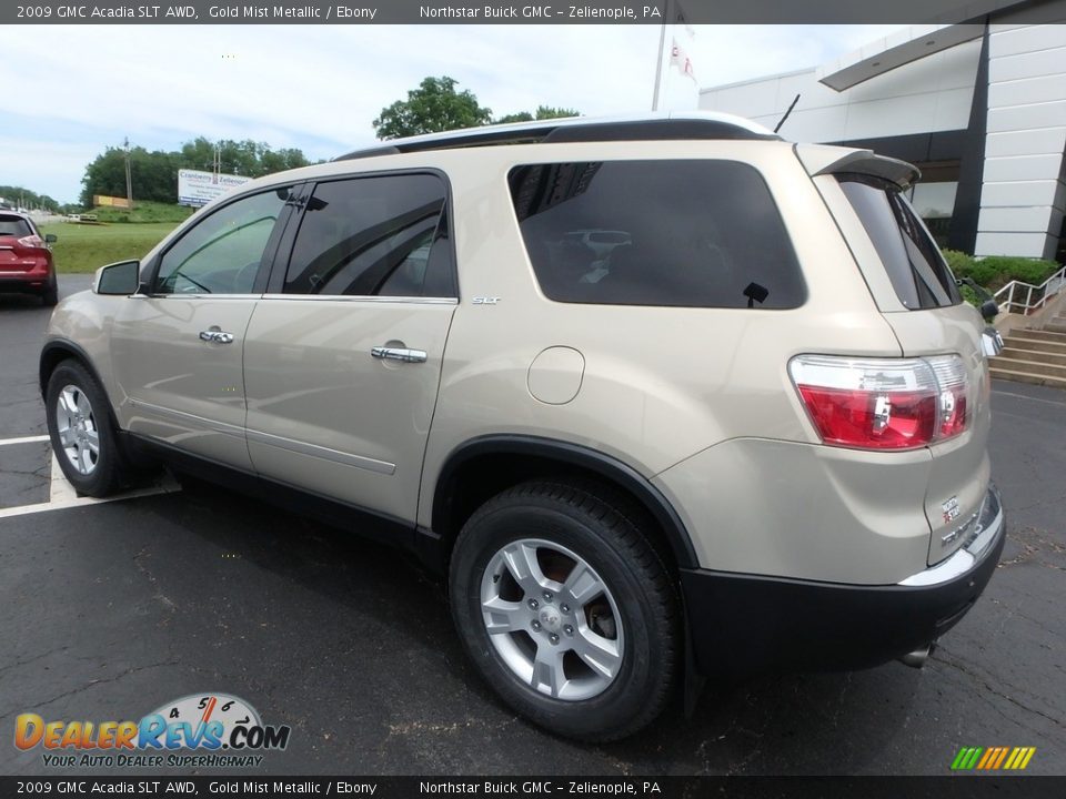 2009 GMC Acadia SLT AWD Gold Mist Metallic / Ebony Photo #13