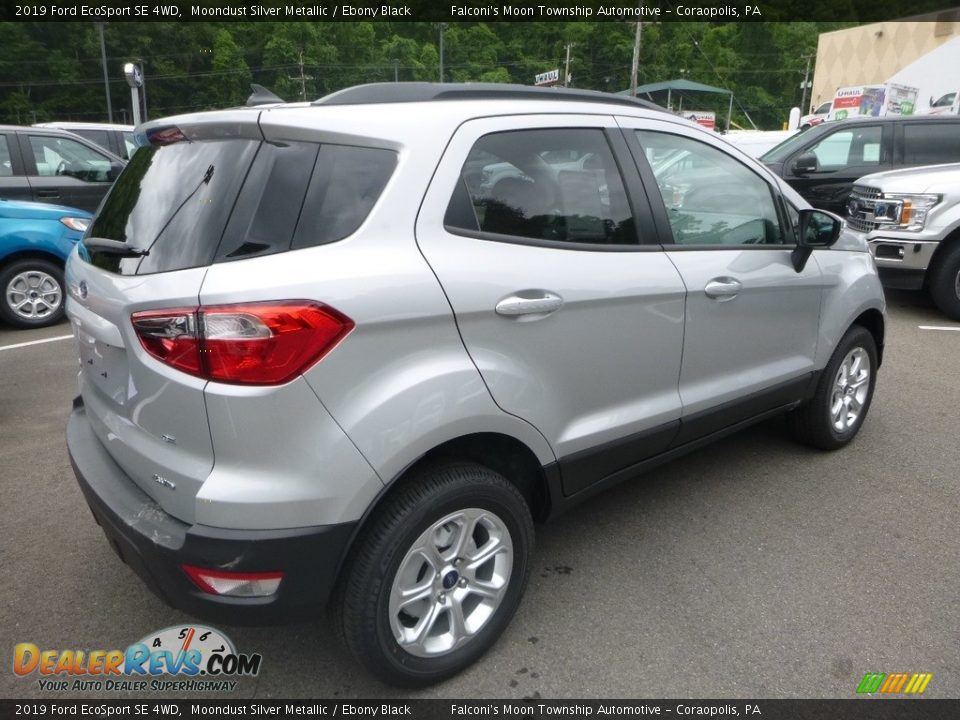 2019 Ford EcoSport SE 4WD Moondust Silver Metallic / Ebony Black Photo #2