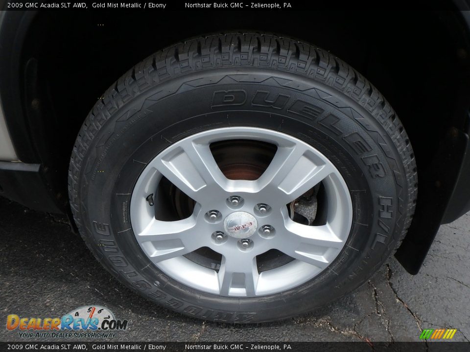 2009 GMC Acadia SLT AWD Gold Mist Metallic / Ebony Photo #15