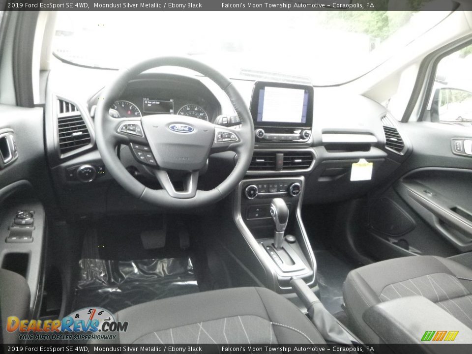 2019 Ford EcoSport SE 4WD Moondust Silver Metallic / Ebony Black Photo #9