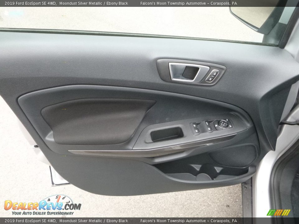 2019 Ford EcoSport SE 4WD Moondust Silver Metallic / Ebony Black Photo #10