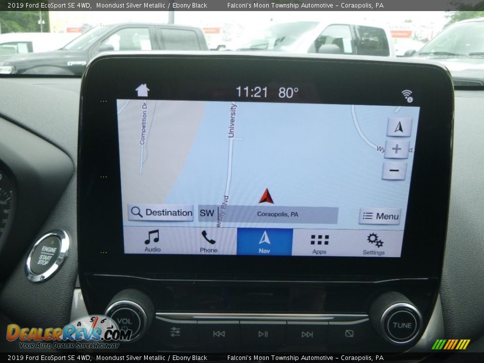 2019 Ford EcoSport SE 4WD Moondust Silver Metallic / Ebony Black Photo #14
