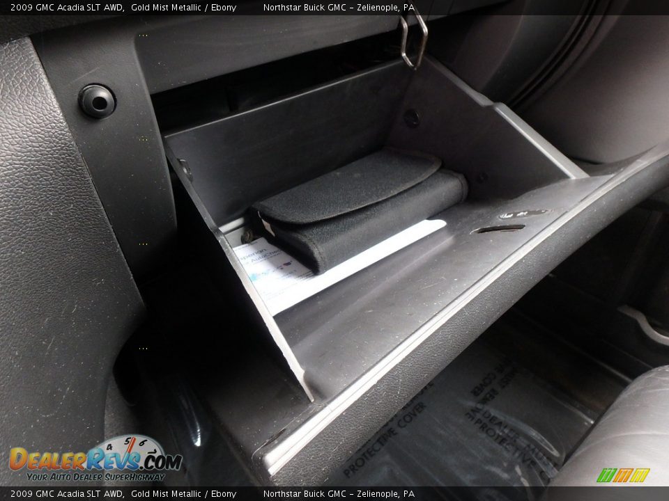 2009 GMC Acadia SLT AWD Gold Mist Metallic / Ebony Photo #28