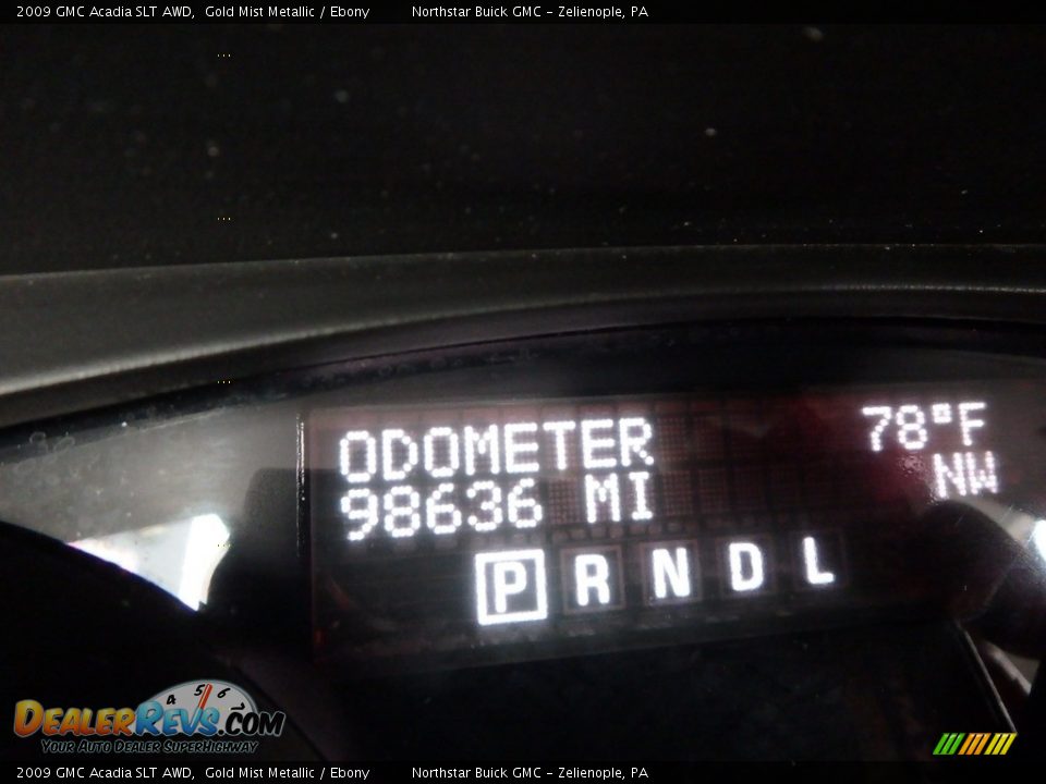 2009 GMC Acadia SLT AWD Gold Mist Metallic / Ebony Photo #30