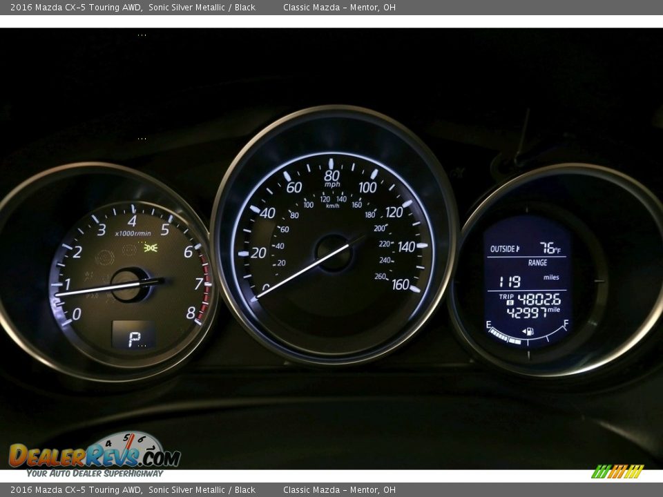 2016 Mazda CX-5 Touring AWD Sonic Silver Metallic / Black Photo #8