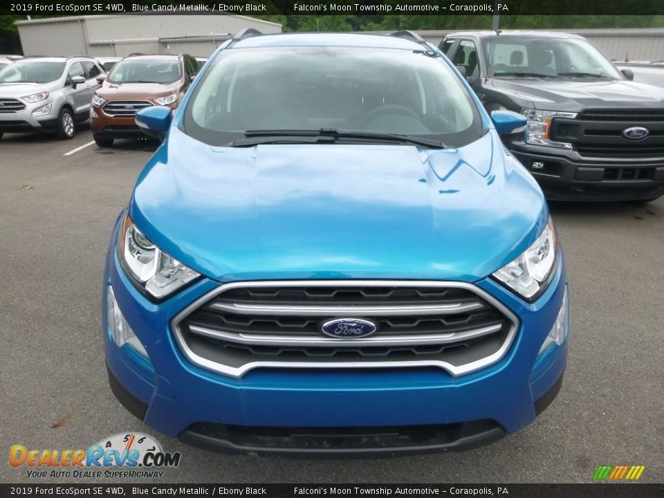 2019 Ford EcoSport SE 4WD Blue Candy Metallic / Ebony Black Photo #4