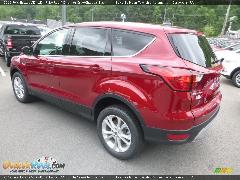 2019 Ford Escape SE 4WD Ruby Red / Chromite Gray/Charcoal Black Photo #6