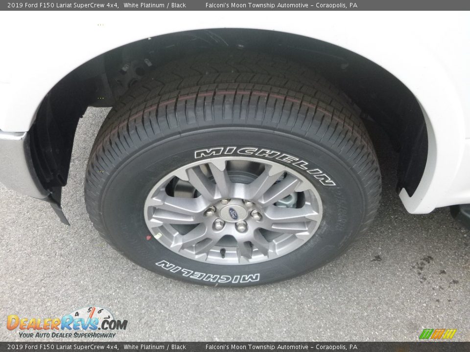2019 Ford F150 Lariat SuperCrew 4x4 White Platinum / Black Photo #7