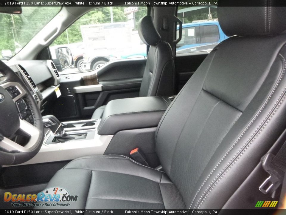 2019 Ford F150 Lariat SuperCrew 4x4 White Platinum / Black Photo #8