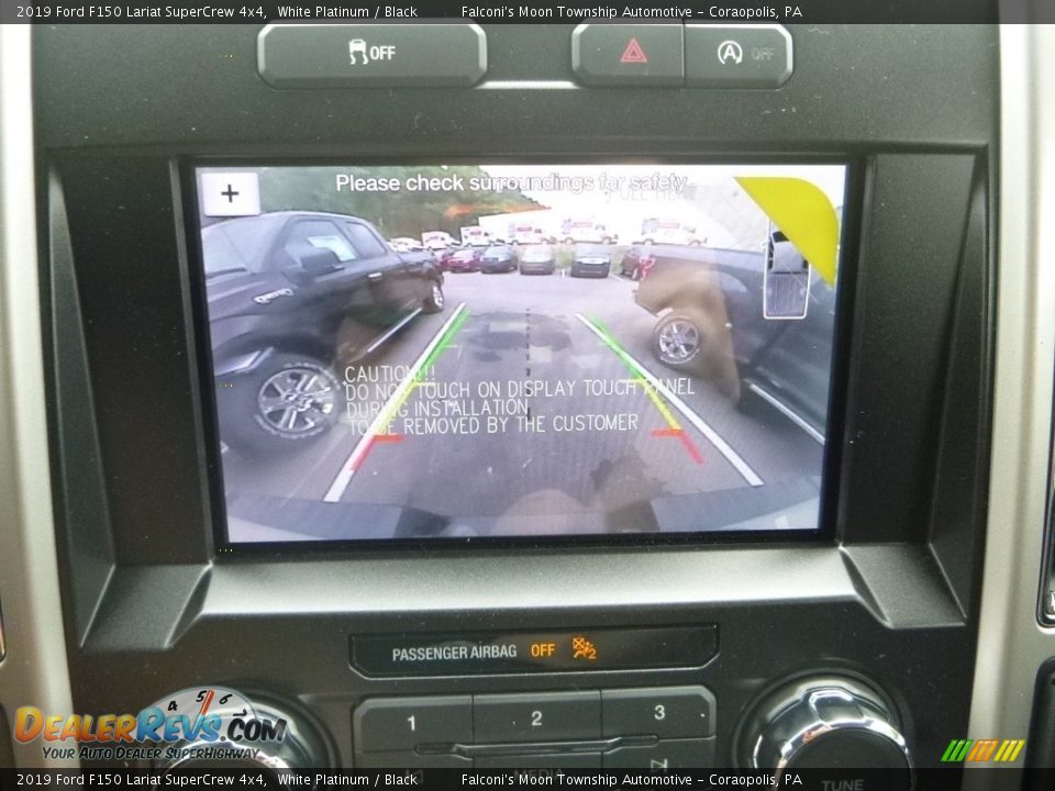 2019 Ford F150 Lariat SuperCrew 4x4 White Platinum / Black Photo #14