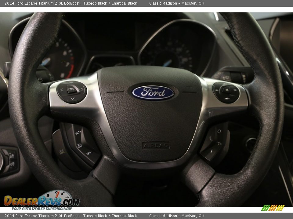2014 Ford Escape Titanium 2.0L EcoBoost Tuxedo Black / Charcoal Black Photo #7