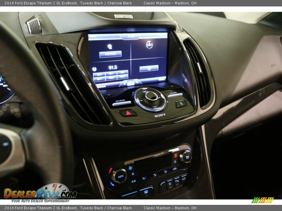 2014 Ford Escape Titanium 2.0L EcoBoost Tuxedo Black / Charcoal Black Photo #9