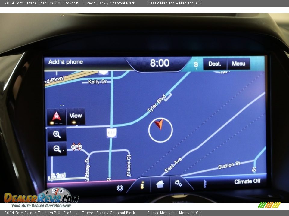 2014 Ford Escape Titanium 2.0L EcoBoost Tuxedo Black / Charcoal Black Photo #11
