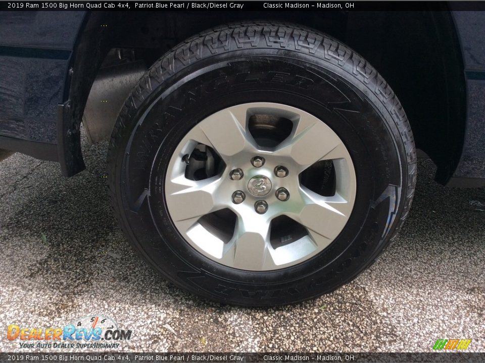 2019 Ram 1500 Big Horn Quad Cab 4x4 Patriot Blue Pearl / Black/Diesel Gray Photo #7