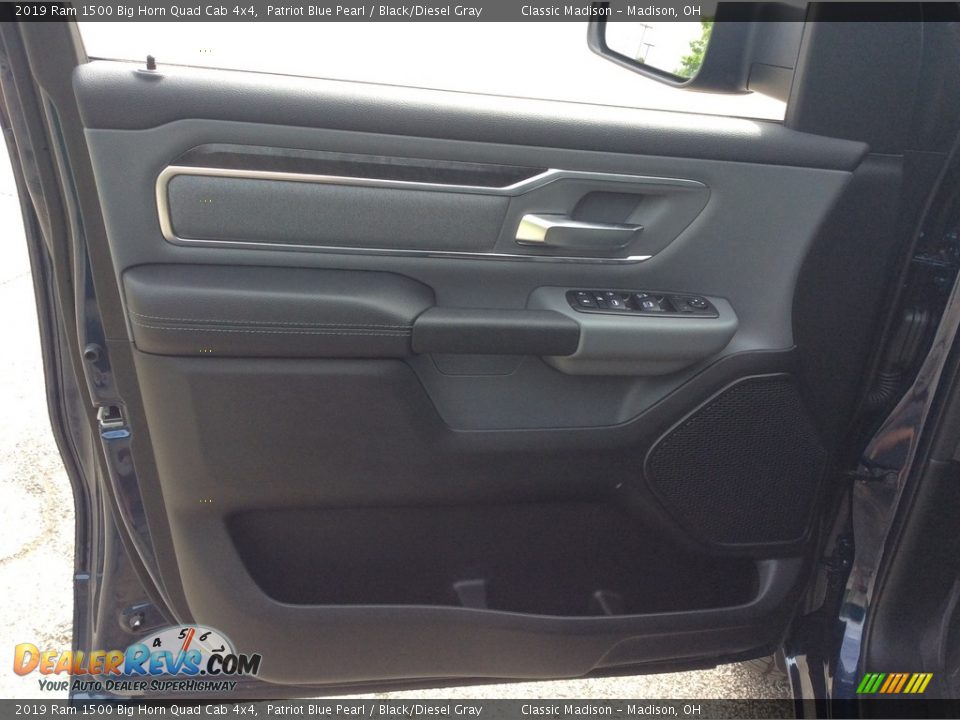 2019 Ram 1500 Big Horn Quad Cab 4x4 Patriot Blue Pearl / Black/Diesel Gray Photo #8
