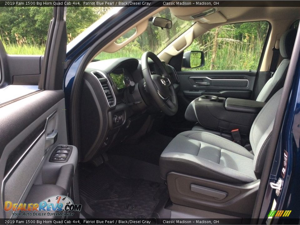 2019 Ram 1500 Big Horn Quad Cab 4x4 Patriot Blue Pearl / Black/Diesel Gray Photo #9