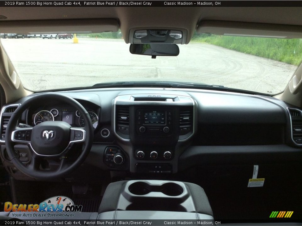 2019 Ram 1500 Big Horn Quad Cab 4x4 Patriot Blue Pearl / Black/Diesel Gray Photo #11