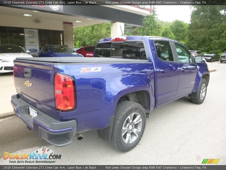 2016 Chevrolet Colorado Z71 Crew Cab 4x4 Laser Blue / Jet Black Photo #2