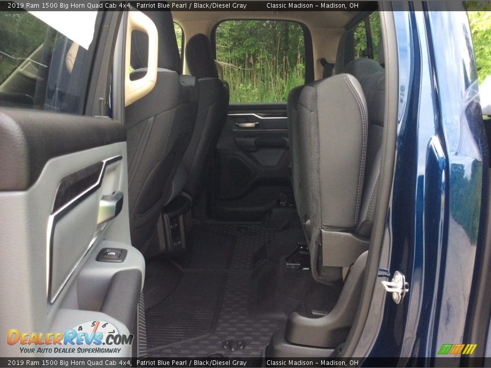 2019 Ram 1500 Big Horn Quad Cab 4x4 Patriot Blue Pearl / Black/Diesel Gray Photo #16