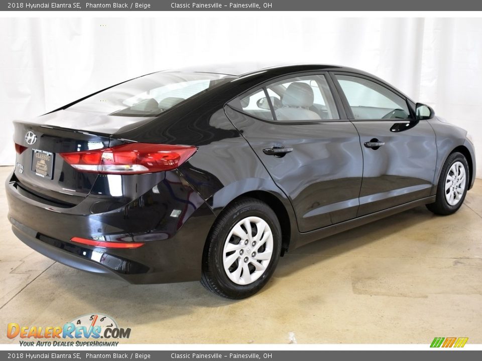 2018 Hyundai Elantra SE Phantom Black / Beige Photo #2