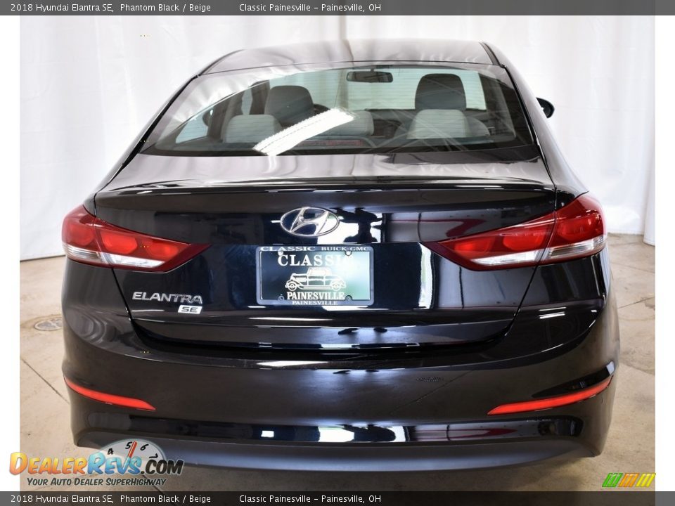2018 Hyundai Elantra SE Phantom Black / Beige Photo #3