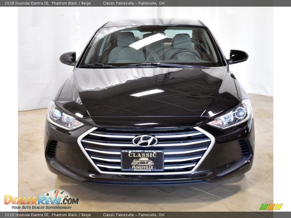 2018 Hyundai Elantra SE Phantom Black / Beige Photo #4