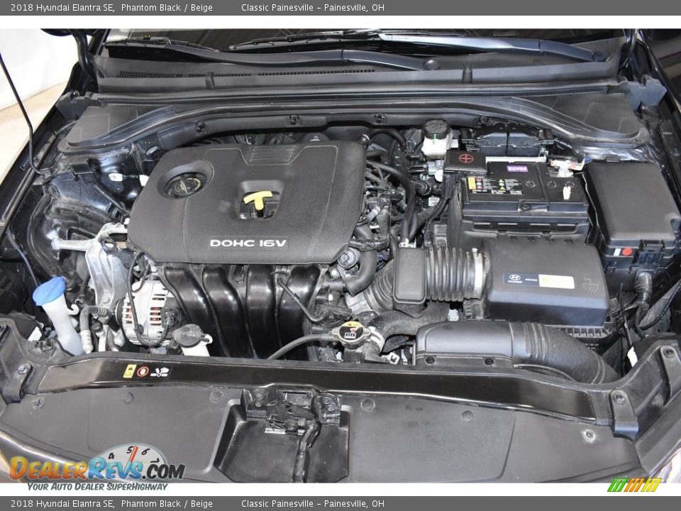 2018 Hyundai Elantra SE Phantom Black / Beige Photo #6