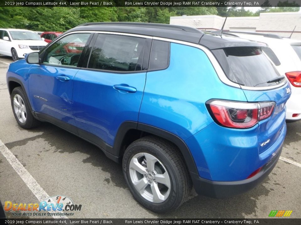2019 Jeep Compass Latitude 4x4 Laser Blue Pearl / Black Photo #3