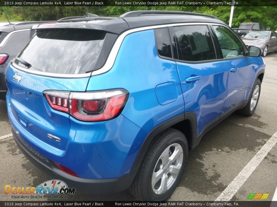 2019 Jeep Compass Latitude 4x4 Laser Blue Pearl / Black Photo #4