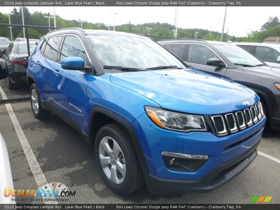 2019 Jeep Compass Latitude 4x4 Laser Blue Pearl / Black Photo #5