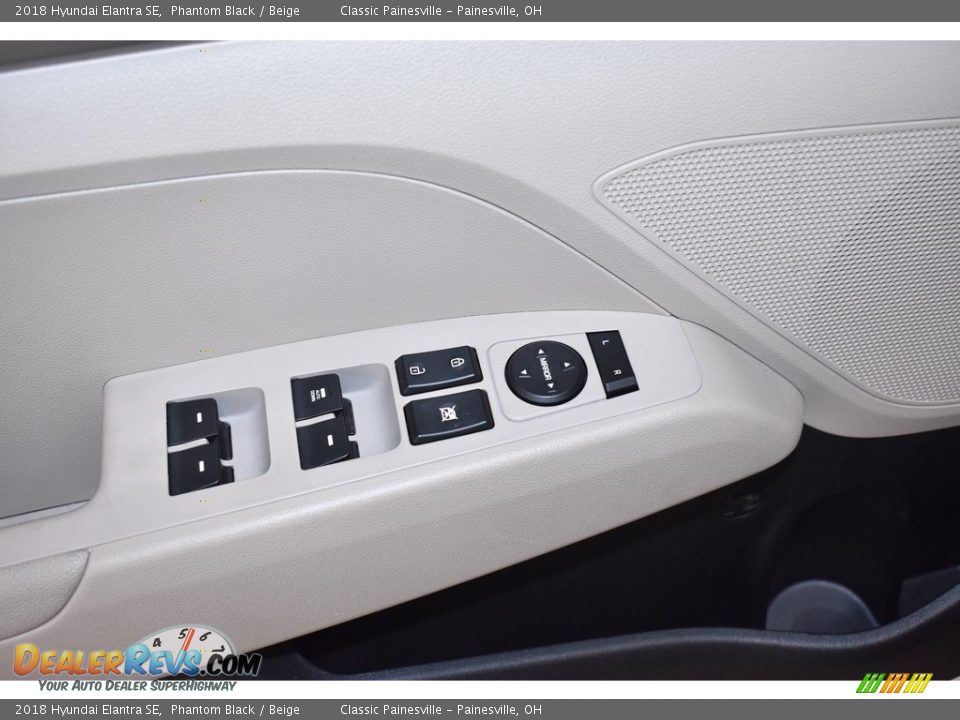2018 Hyundai Elantra SE Phantom Black / Beige Photo #10