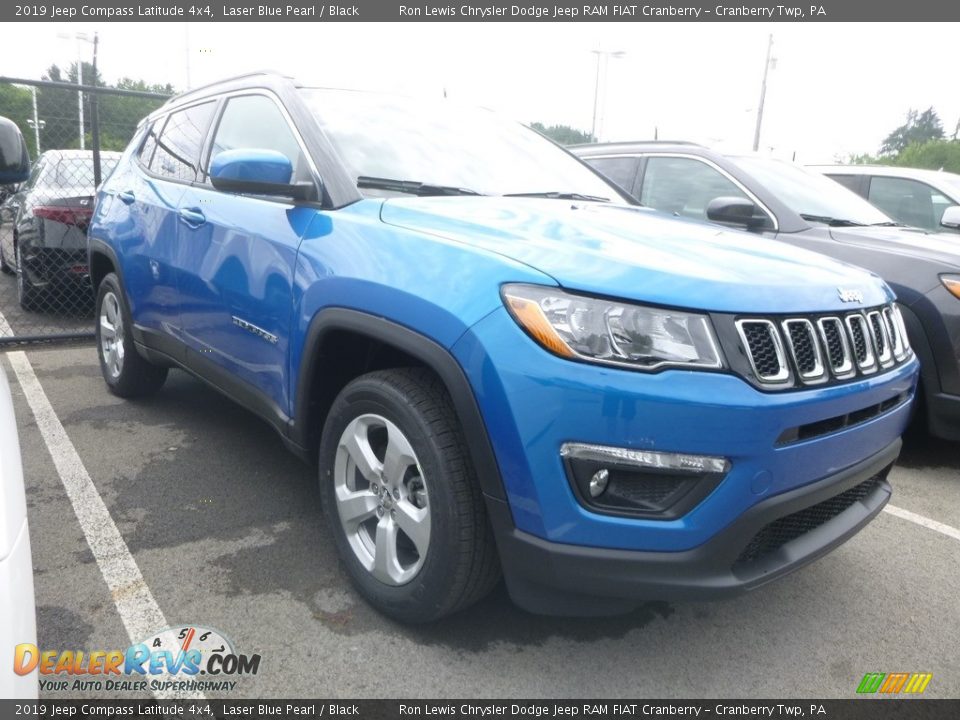 2019 Jeep Compass Latitude 4x4 Laser Blue Pearl / Black Photo #6