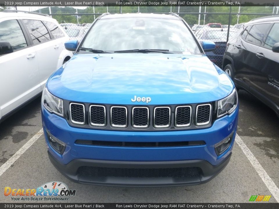 2019 Jeep Compass Latitude 4x4 Laser Blue Pearl / Black Photo #7