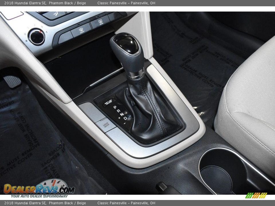 2018 Hyundai Elantra SE Phantom Black / Beige Photo #13
