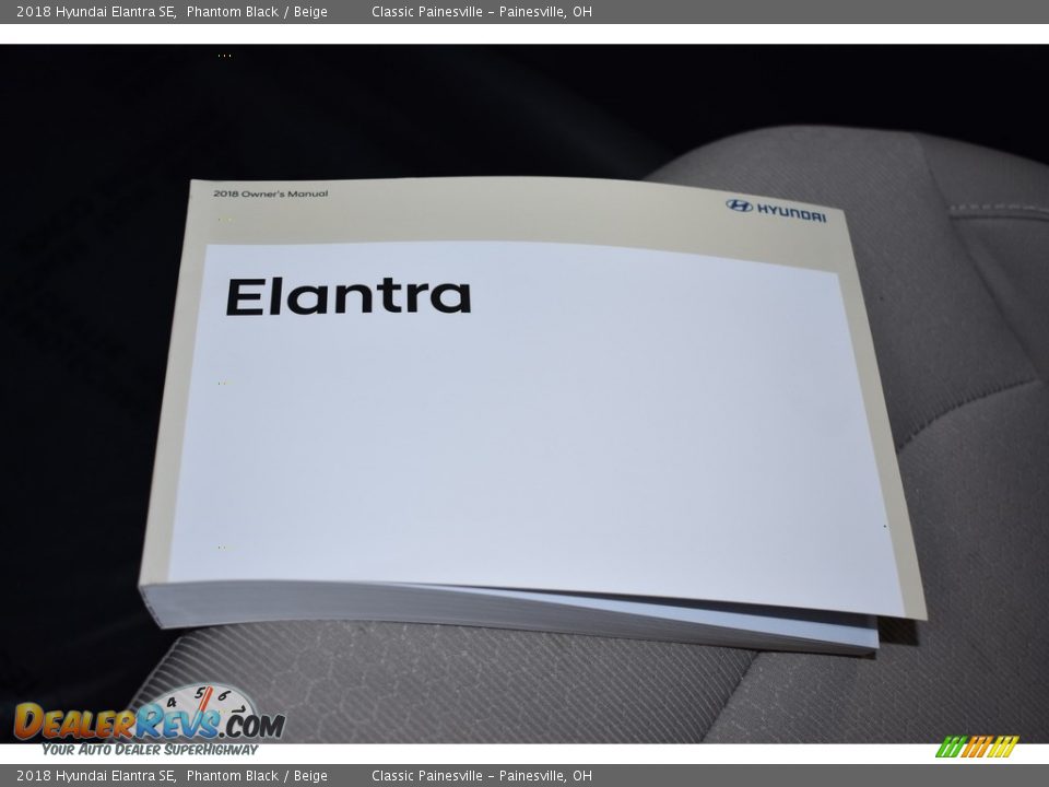 2018 Hyundai Elantra SE Phantom Black / Beige Photo #15