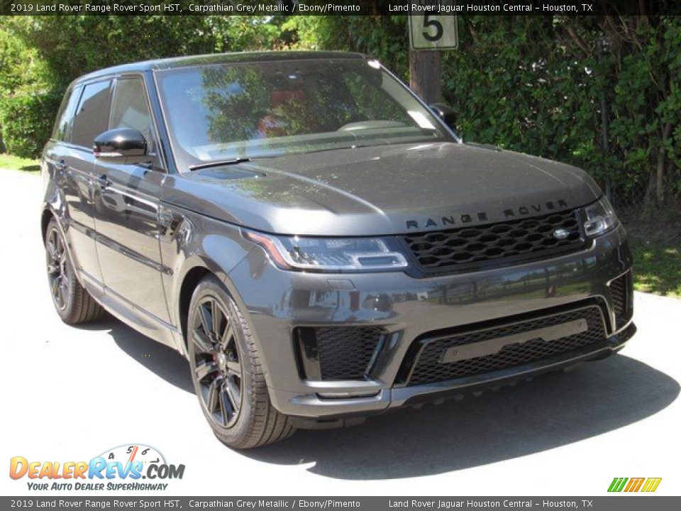 2019 Land Rover Range Rover Sport HST Carpathian Grey Metallic / Ebony/Pimento Photo #2
