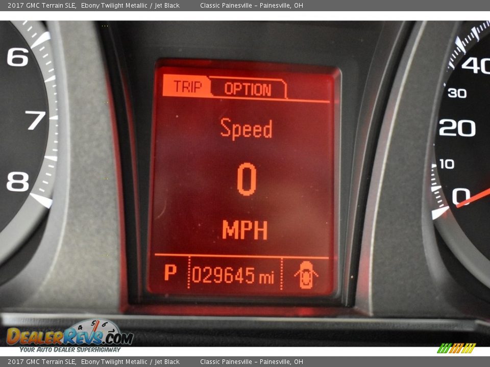 2017 GMC Terrain SLE Ebony Twilight Metallic / Jet Black Photo #14