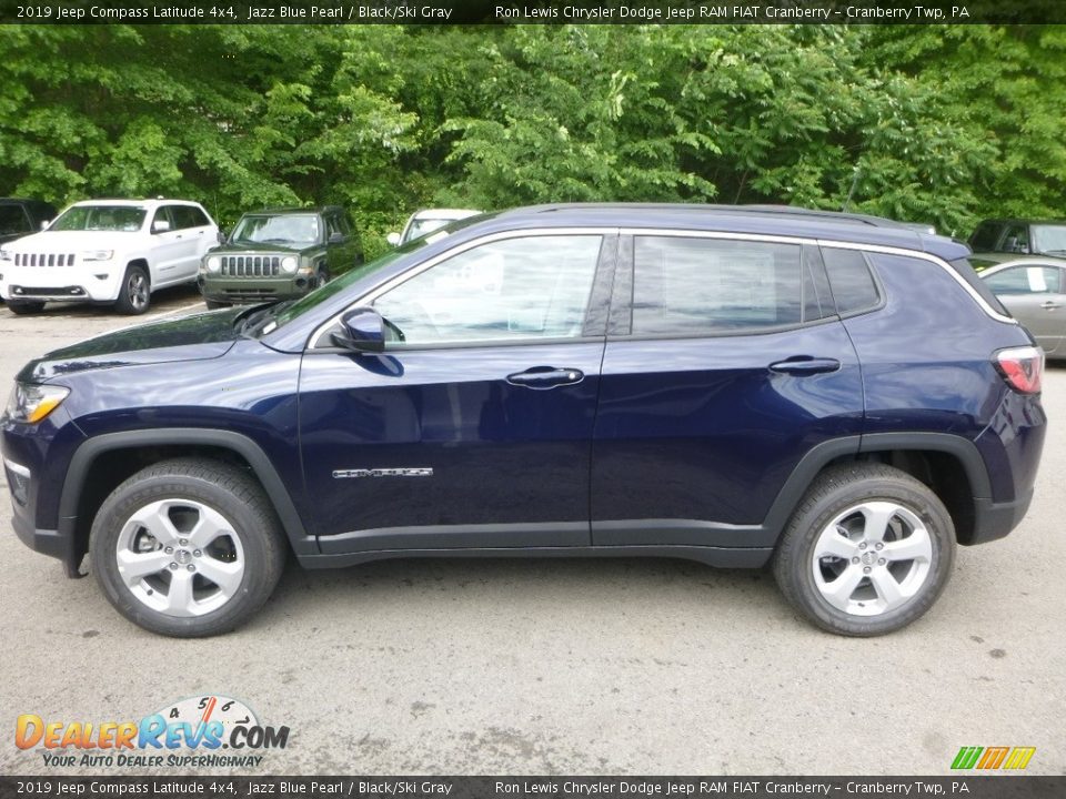 2019 Jeep Compass Latitude 4x4 Jazz Blue Pearl / Black/Ski Gray Photo #2