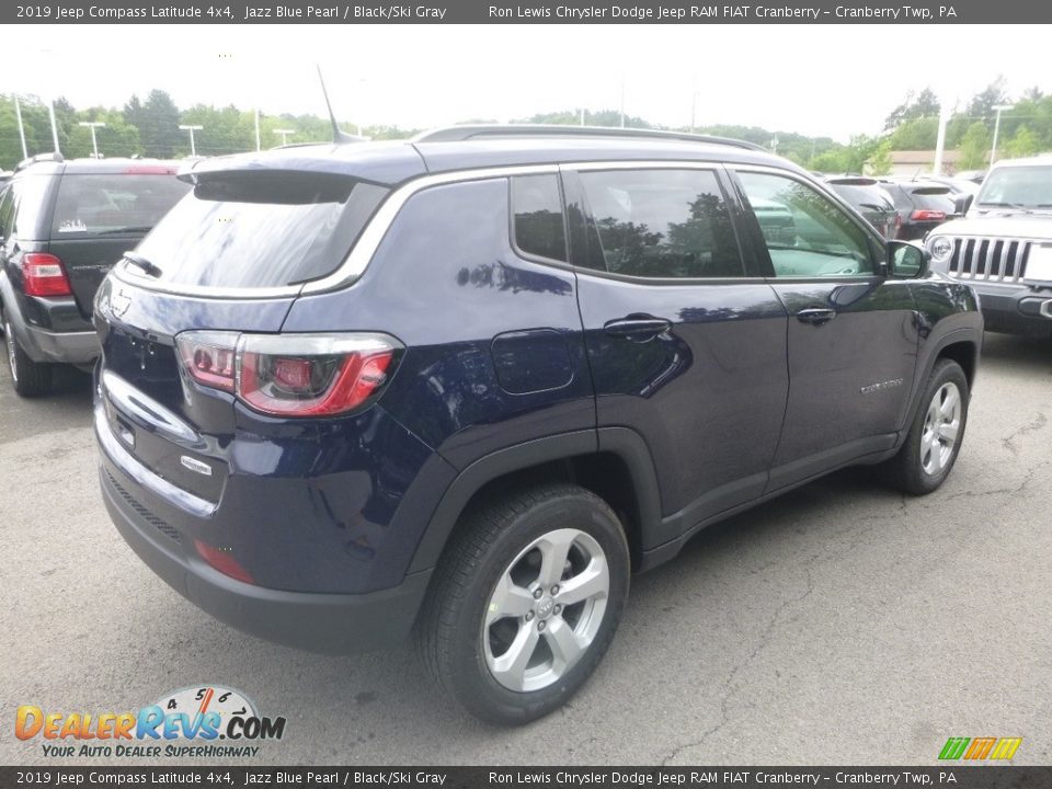 2019 Jeep Compass Latitude 4x4 Jazz Blue Pearl / Black/Ski Gray Photo #5