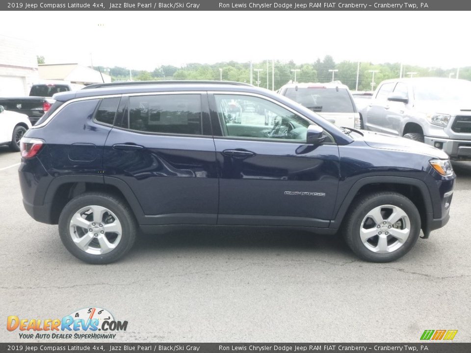 2019 Jeep Compass Latitude 4x4 Jazz Blue Pearl / Black/Ski Gray Photo #6