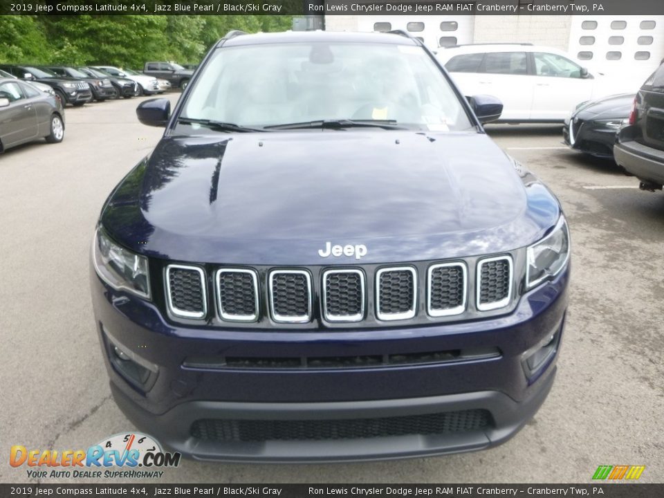 2019 Jeep Compass Latitude 4x4 Jazz Blue Pearl / Black/Ski Gray Photo #8