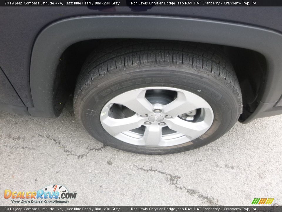 2019 Jeep Compass Latitude 4x4 Jazz Blue Pearl / Black/Ski Gray Photo #9