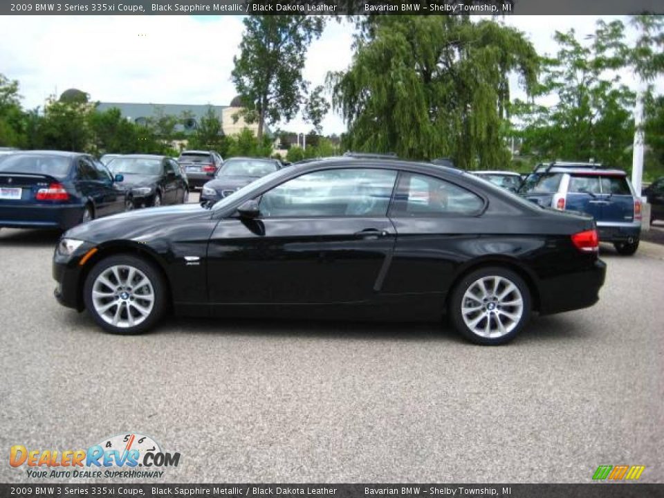 2009 BMW 3 Series 335xi Coupe Black Sapphire Metallic / Black Dakota Leather Photo #2
