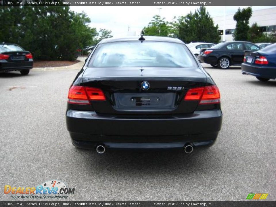 2009 BMW 3 Series 335xi Coupe Black Sapphire Metallic / Black Dakota Leather Photo #4