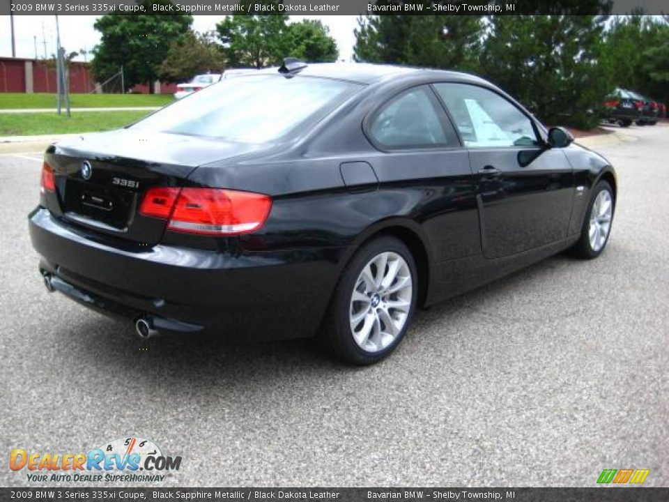 2009 BMW 3 Series 335xi Coupe Black Sapphire Metallic / Black Dakota Leather Photo #5