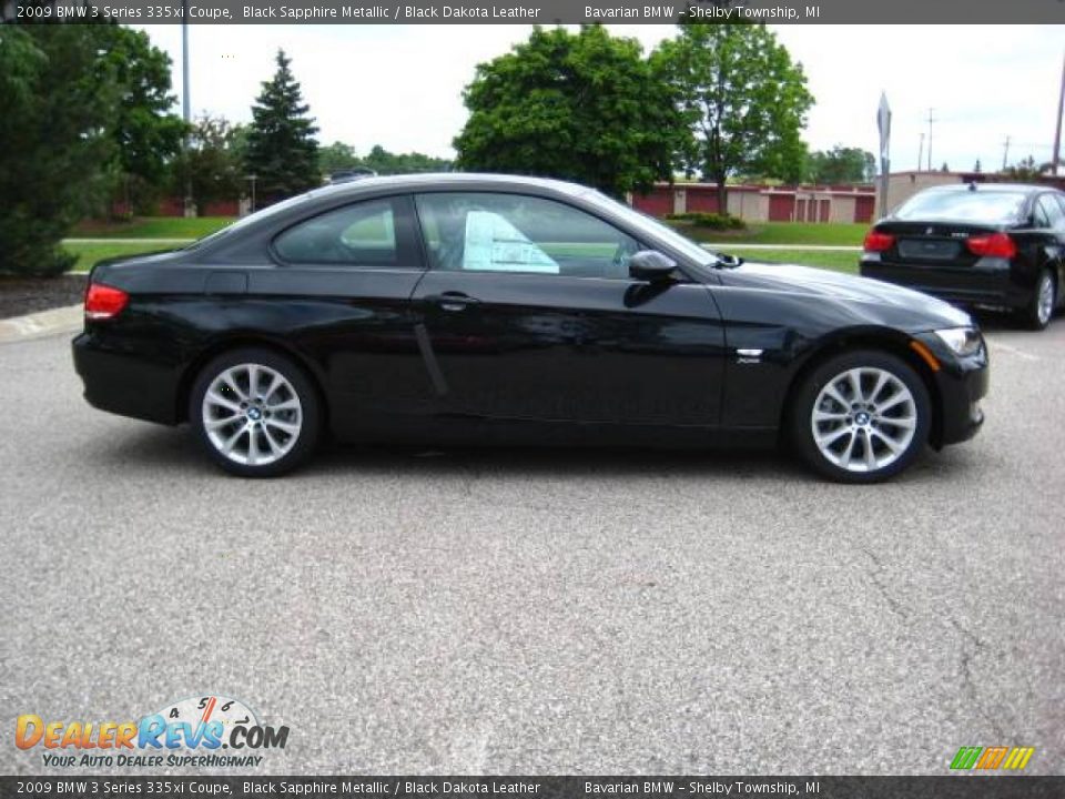 2009 BMW 3 Series 335xi Coupe Black Sapphire Metallic / Black Dakota Leather Photo #6